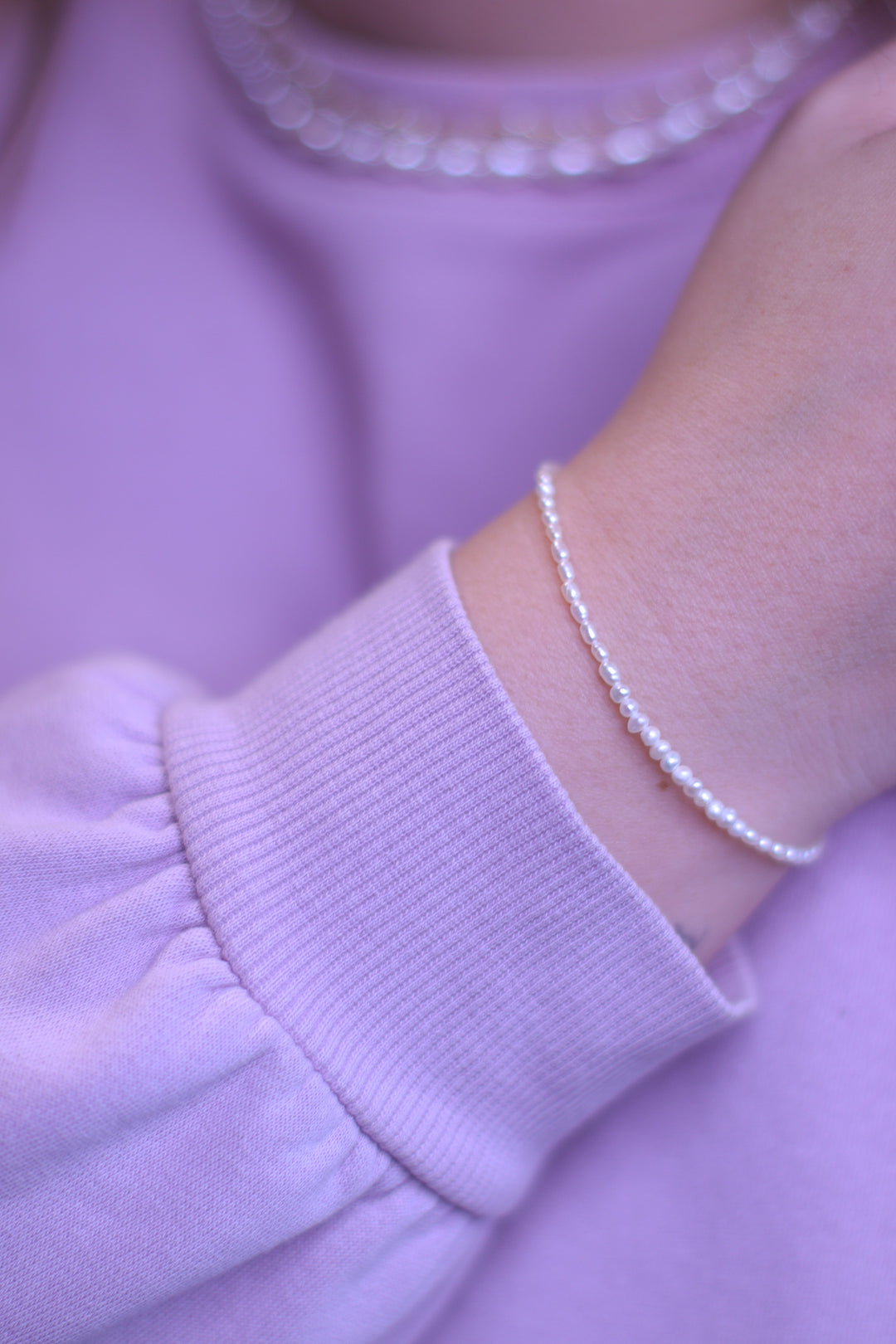 EVIG ELEGANT PERLE ARMBÅND FORGYLDT